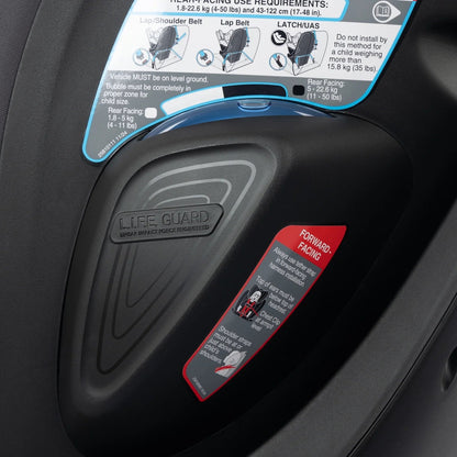 Revolve360 Slim 2-In-1 Rotational Car Seat with Quick Clean Cover (Stow Blue)