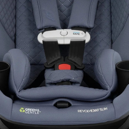Gold Revolve360 Slim 2-In-1 Rotational Car Seat with Sensorsafe, Flint Gray
