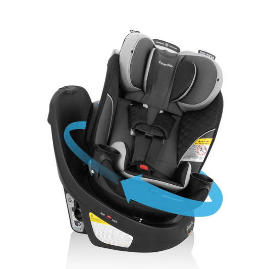 Revolve360 Slim 2-In-1 Rotating Car Seat, Cambridge, Black/Gray