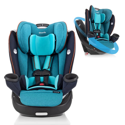 Revolve360 Rotational All-In-One Convertible Baby Car Seat (Sapphire Blue)