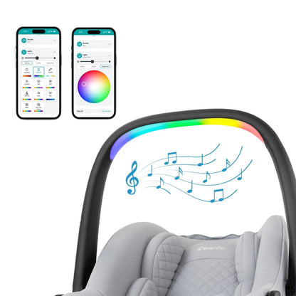 Revolve180 Litemax NXT Rotational Infant Car Seat with Sensorysoothe and with Accessory Load Leg (Quartz)