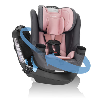 REO by Revolve360 Rotating 2-In-1 Convertible Car Seat, 360 Degrees, Infant to Toddler, Forward and Rear Facing, Compact Design, One-Time Install (Holden)