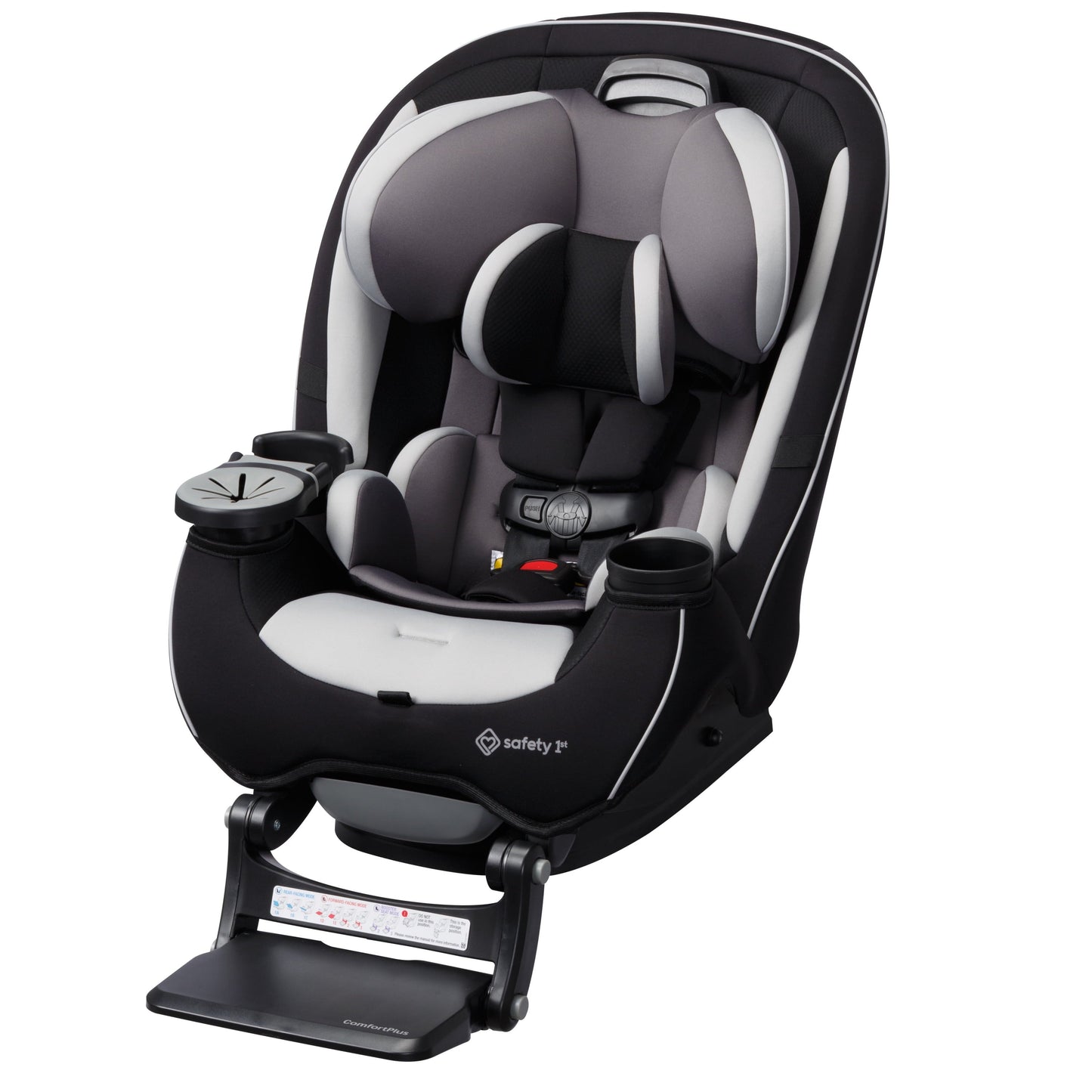 Grow and Go Extend N Ride LX All in One Convertible Infant & Toddler Car Seat, Black Pepper