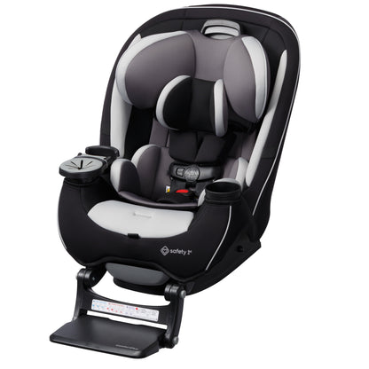 Grow and Go Extend N Ride LX All in One Convertible Infant & Toddler Car Seat, Black Pepper