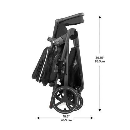 Shyft Intuiti+ Travel System Featuring Revolve180 Litemax NXT Preemie and Infant Car Seat with Sensorysoothe (Dubhan Black)