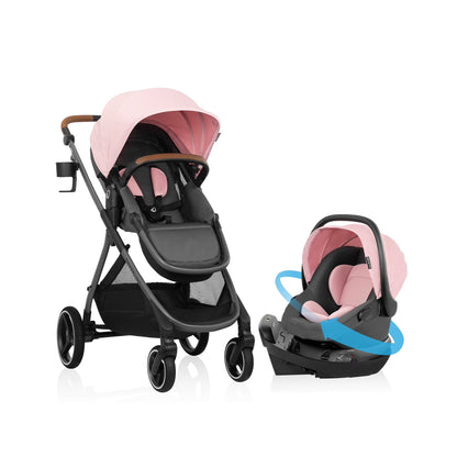 Shyft Intuiti+ Travel System Featuring Revolve180 Litemax NXT Preemie and Infant Car Seat with Sensorysoothe (Dubhan Black)