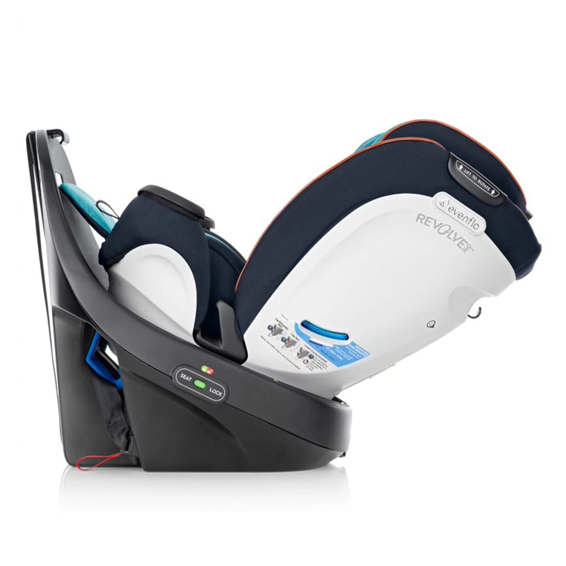 Revolve360 Rotational All-In-One Convertible Baby Car Seat (Sapphire Blue)