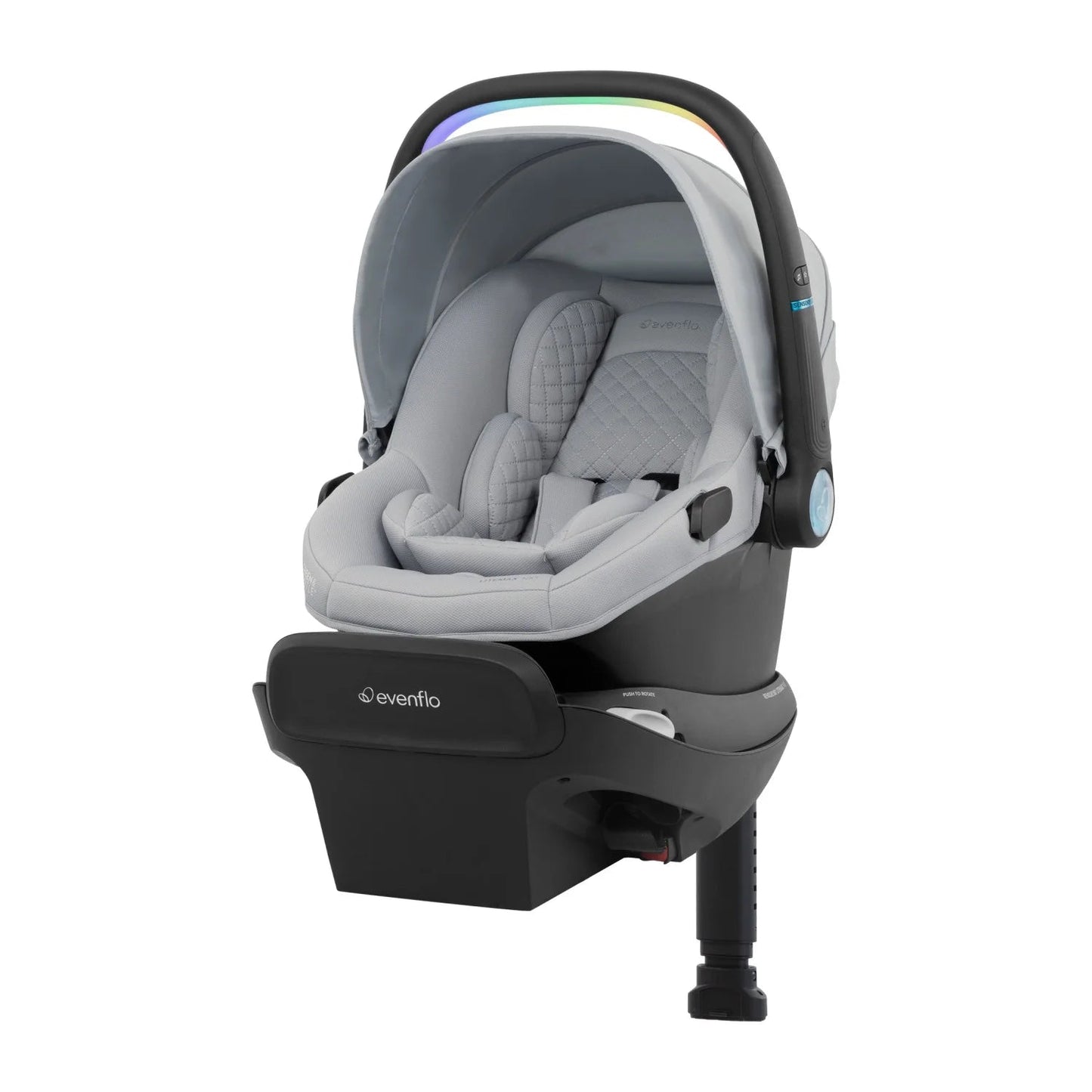Revolve180 Litemax NXT Rotational Infant Car Seat with Sensorysoothe and with Accessory Load Leg (Quartz)
