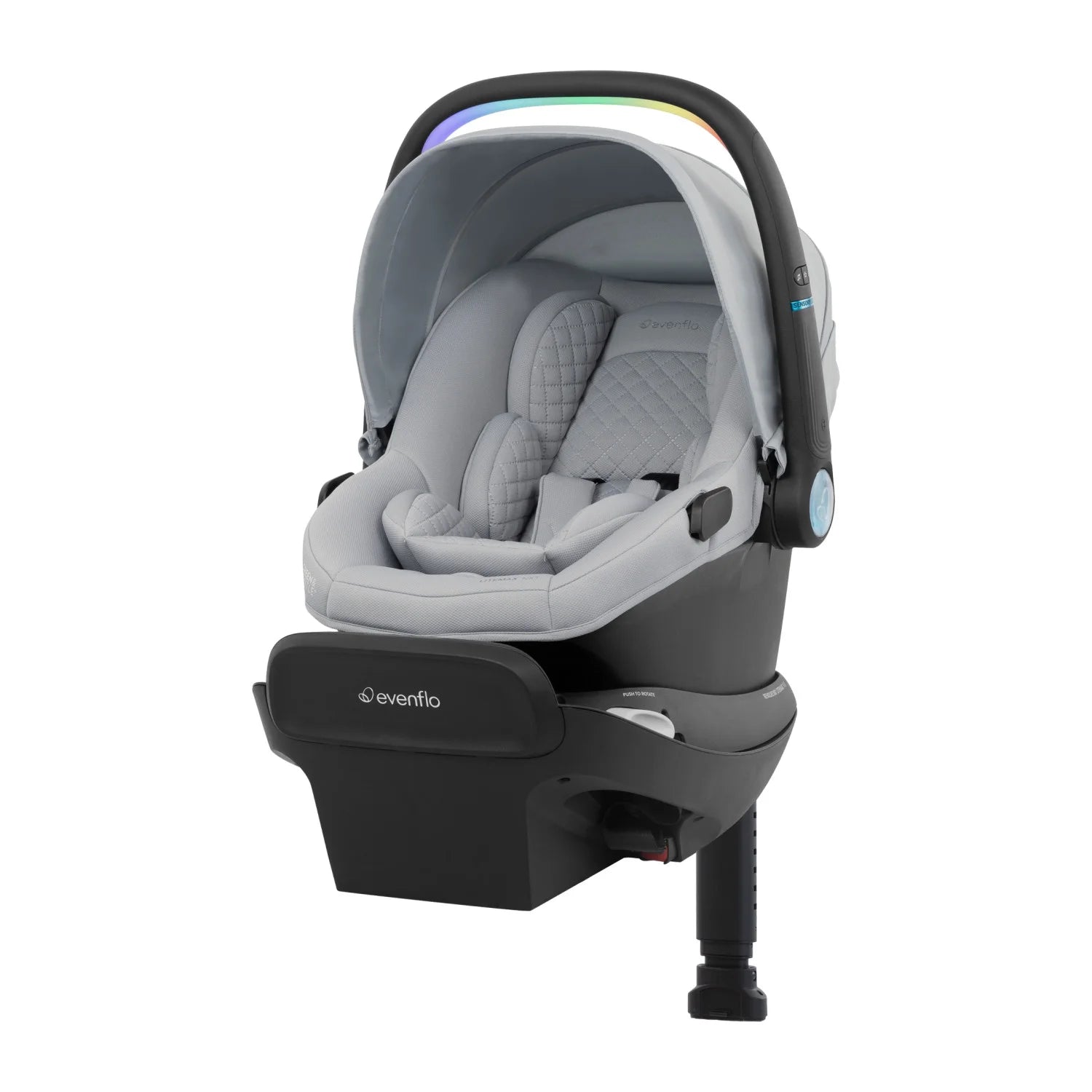Revolve180 Litemax NXT Rotational Infant Car Seat with Sensorysoothe and with Accessory Load Leg (Quartz)