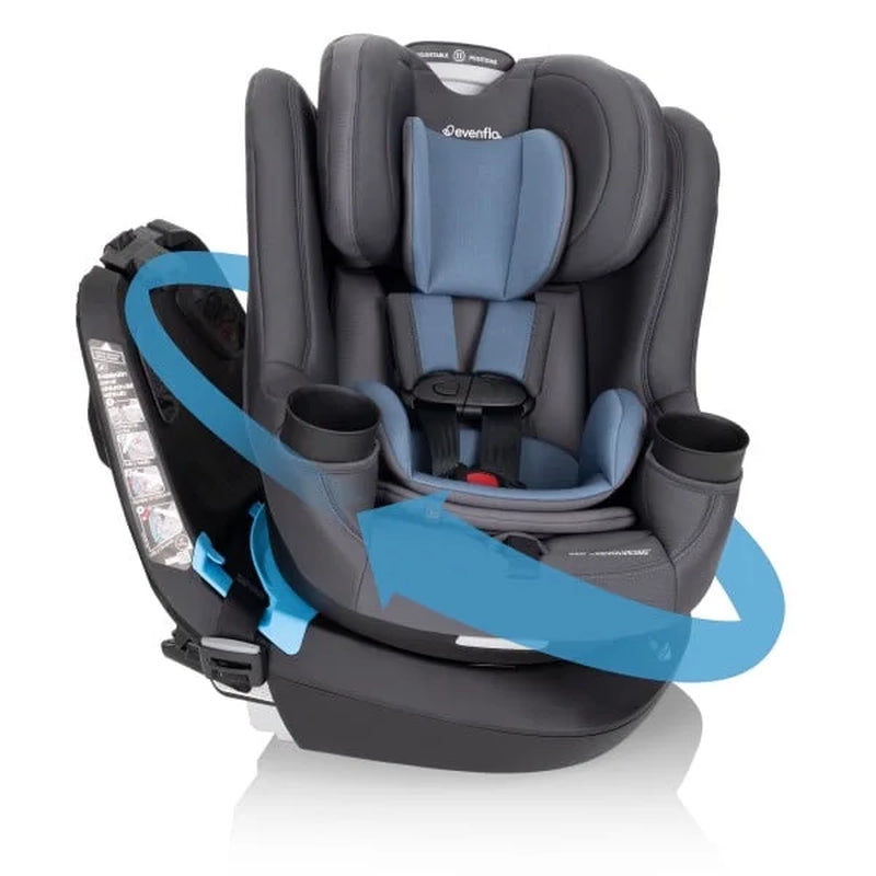 REO by Revolve360 Rotating 2-In-1 Convertible Car Seat, 360 Degrees, Infant to Toddler, Forward and Rear Facing, Compact Design, One-Time Install (Holden)